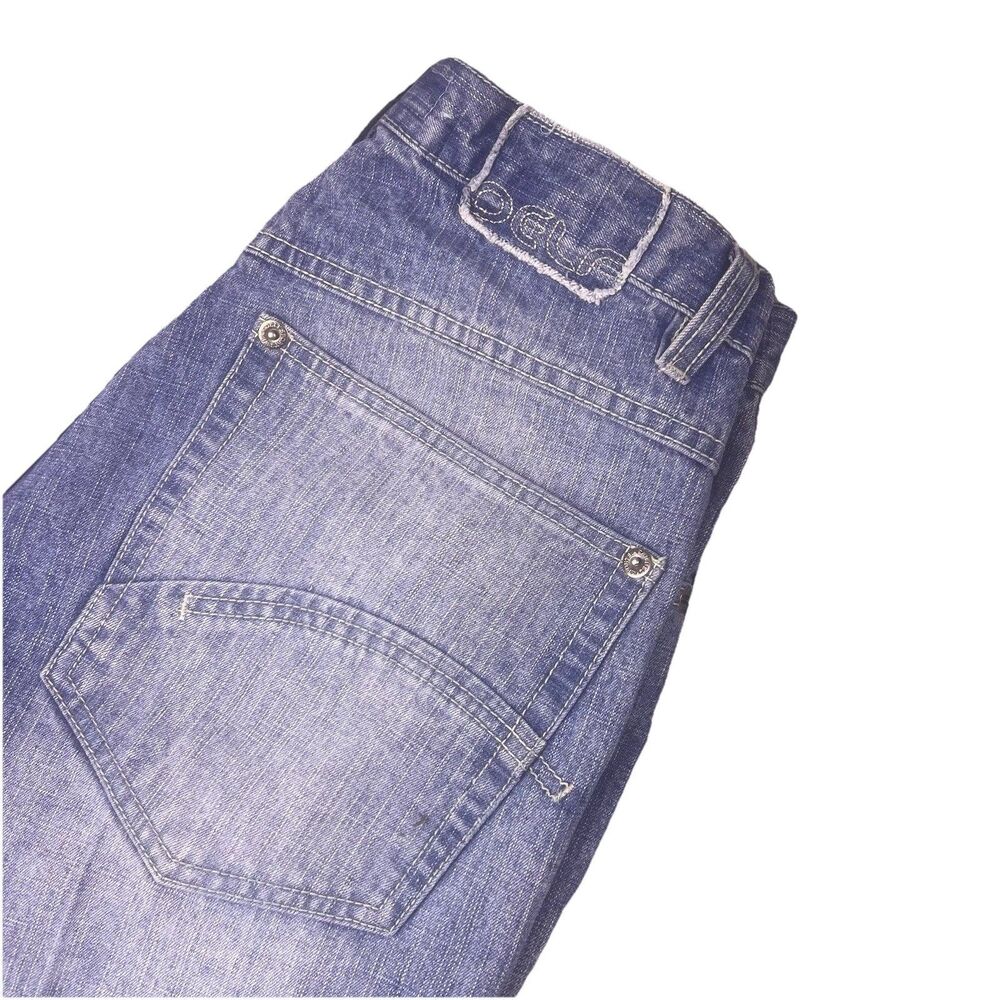Y2K Hip Hop Delf Sports Jeans Mens 34x32 Blue Denim Baggy